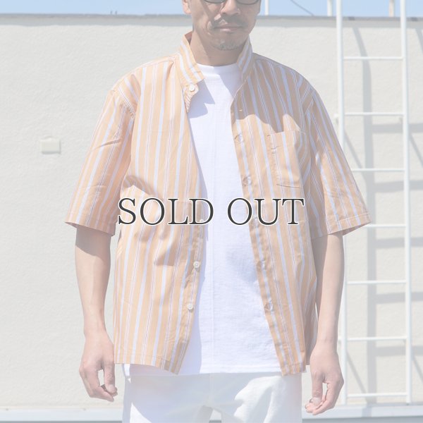 画像4: レジメンタルスタンドスモールカラー ハーフスリーブシャツ【MADE IN JAPAN】『日本製』/ Upscape Audience