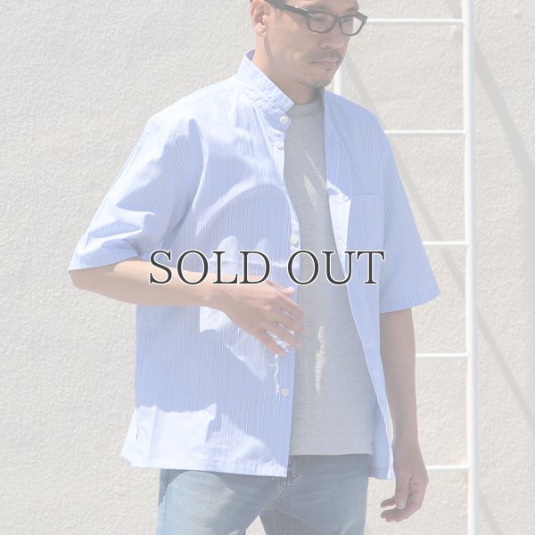 画像7: レジメンタルスタンドスモールカラー ハーフスリーブシャツ【MADE IN JAPAN】『日本製』/ Upscape Audience