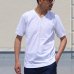 画像2: コーマ天竺 Vヘンリー  半袖Tシャツ【MADE IN JAPAN】『日本製』/ Upscape Audience  (2)