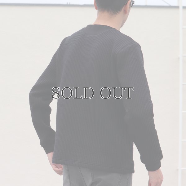 画像9: 「尾州」ストライプキルト クルーネック プルオーバー【MADE IN JAPAN】『日本製』 / Upscape Audience