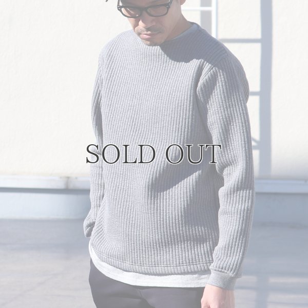 画像4: 「尾州」ストライプキルト クルーネック プルオーバー【MADE IN JAPAN】『日本製』 / Upscape Audience