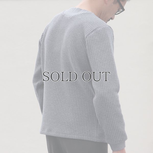 画像9: 「尾州」ストライプキルト クルーネック プルオーバー【MADE IN JAPAN】『日本製』 / Upscape Audience