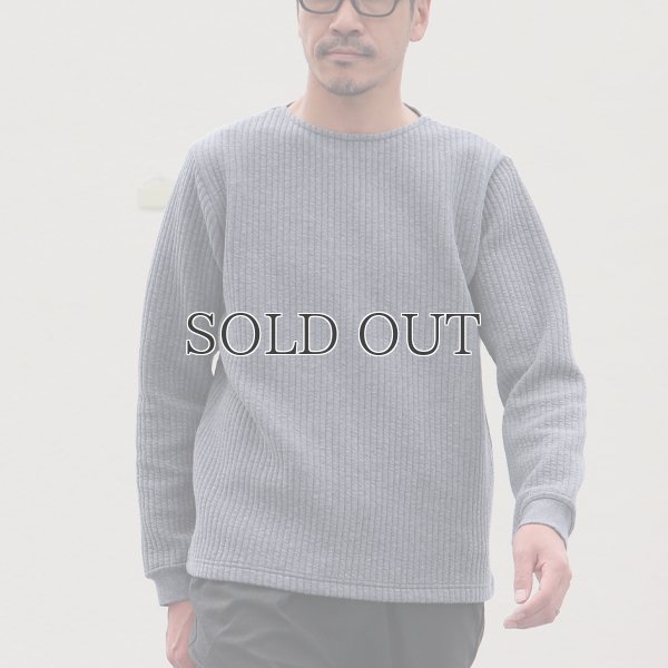 画像10: 「尾州」ストライプキルト クルーネック プルオーバー【MADE IN JAPAN】『日本製』 / Upscape Audience