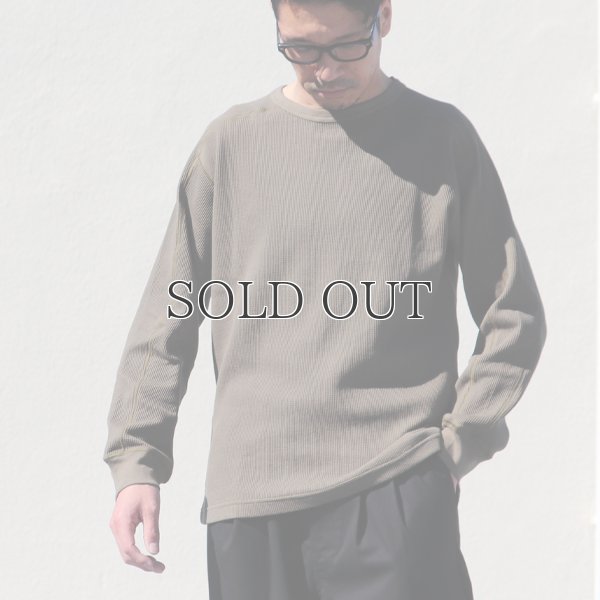 画像7: 度詰ワッフル6.6オンス スプリットスリーブ ミリタリーLS TEE【MADE IN JAPAN】『日本製』 / Upscape Audience