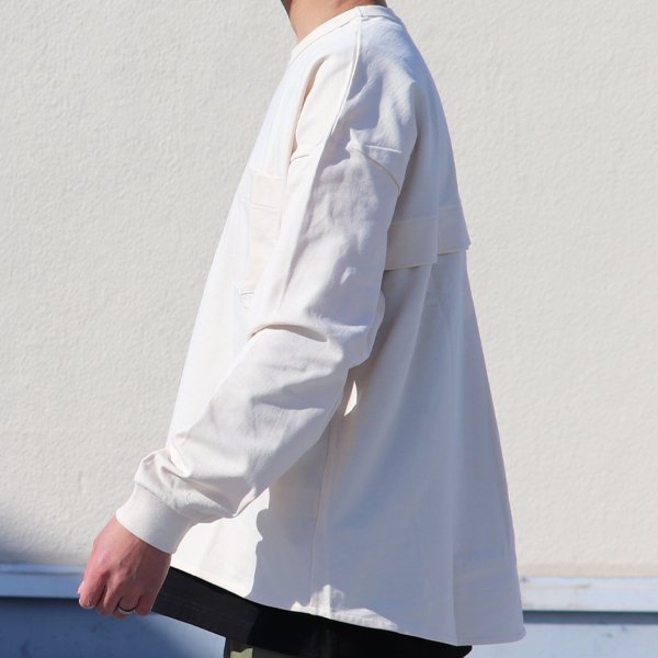 画像11: VORTEX 8オンス(MVS天竺) インバーテッドプリーツ ボクシーAライン 長袖Tee【MADE IN JAPAN】『日本製』/ Upscape Audience