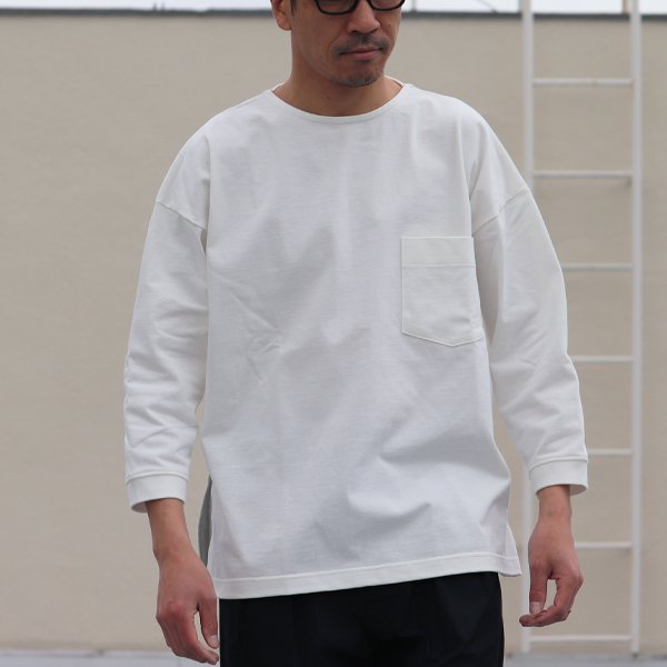 画像2: VORTEX 8オンス（MVS天竺）サイドスリット 七分袖 ボクシーTee【MADE IN JAPAN】『日本製』/ Upscape Audience