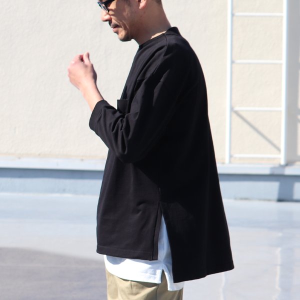 画像10: VORTEX 8オンス（MVS天竺）サイドスリット 七分袖 ボクシーTee【MADE IN JAPAN】『日本製』/ Upscape Audience