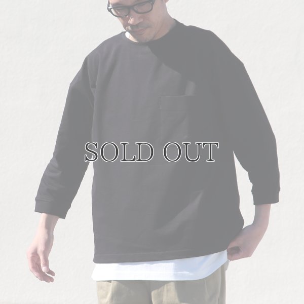 画像5: VORTEX 8オンス(MVS天竺)サイドスリット 七分袖 ボクシーTee【MADE IN JAPAN】『日本製』/ Upscape Audience