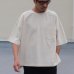 画像2: VORTEX 8オンス（MVS天竺）サイドスリット ハーフスリーブ ボクシーTee【MADE IN JAPAN】『日本製』/ Upscape Audience (2)