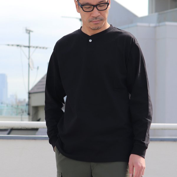 画像10: VORTEX 8オンス（MVS天竺）コンチョボタンヘンリー 長袖Tee【MADE IN JAPAN】『日本製』/ Upscape Audience