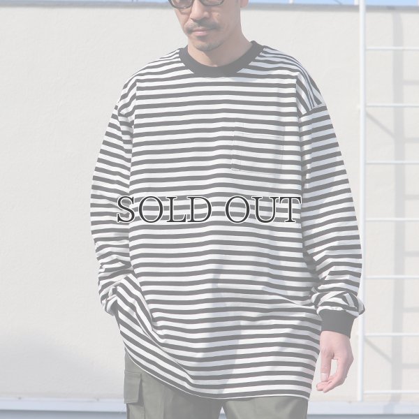 画像4: VORTEX 8オンス（MVS天竺）ロシアンボーダークルーネック 長袖Tee『MADE IN JAPAN』『日本製』 / Upscape Audience