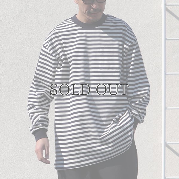 画像9: VORTEX 8オンス（MVS天竺）ロシアンボーダークルーネック 長袖Tee『MADE IN JAPAN』『日本製』 / Upscape Audience