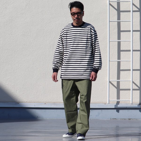 画像8: Basque 10オンス ( バスク天竺 ) ドローコード ヘムアジャスター XL 長袖Tシャツ【MADE IN JAPAN】『日本製』/ Upscape Audience