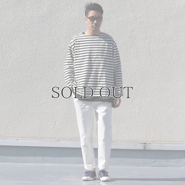 画像16: Basque10オンス（バスク天竺）フレンチボーダー ボートネック BOX Tee【MADE IN JAPAN】『日本製』/ Upscape Audience