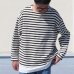 画像2: Basque10オンス（バスク天竺）フレンチボーダー ボートネック BOX Tee【MADE IN JAPAN】『日本製』/ Upscape Audience (2)