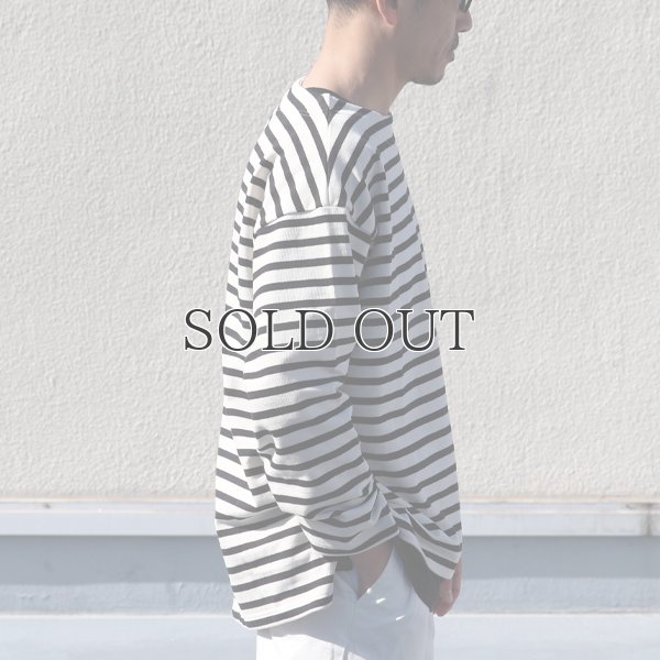 画像12: Basque10オンス（バスク天竺）フレンチボーダー ボートネック BOX Tee【MADE IN JAPAN】『日本製』/ Upscape Audience