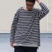 画像7: Basque10オンス（バスク天竺）フレンチボーダー ボートネック BOX Tee【MADE IN JAPAN】『日本製』/ Upscape Audience