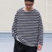 画像8: Basque10オンス（バスク天竺）フレンチボーダー ボートネック BOX Tee【MADE IN JAPAN】『日本製』/ Upscape Audience