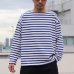 画像5: Basque10オンス（バスク天竺）フレンチボーダー ボートネック BOX Tee【MADE IN JAPAN】『日本製』/ Upscape Audience