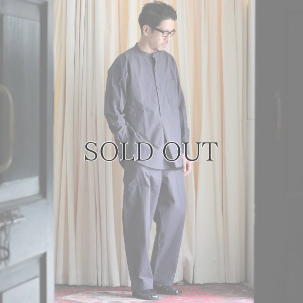 画像7: 馬布ヴィンテージフィニッシュバンドカラースリーピングシャツ【MADE IN JAPAN】『日本製』/ Upscape Audience