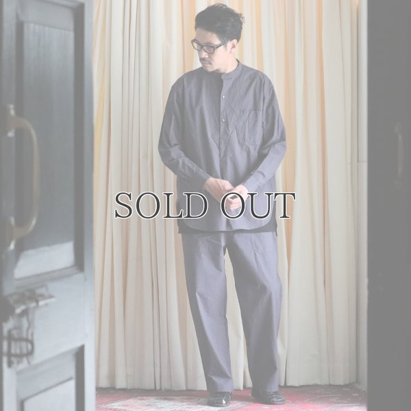 画像8: 馬布ヴィンテージフィニッシュバンドカラースリーピングシャツ【MADE IN JAPAN】『日本製』/ Upscape Audience