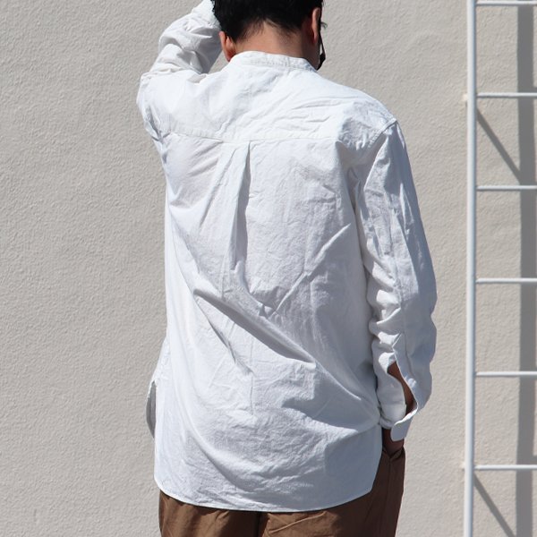 画像14: 馬布ヴィンテージフィニッシュバンドカラースリーピングシャツ【MADE IN JAPAN】『日本製』/ Upscape Audience