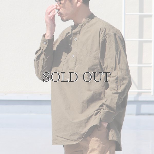 画像11: 馬布ヴィンテージフィニッシュバンドカラースクエアロングシャツ【MADE IN JAPAN】『日本製』/ Upscape Audience