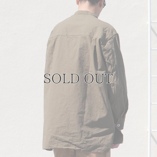 画像12: 馬布ヴィンテージフィニッシュバンドカラースクエアロングシャツ【MADE IN JAPAN】『日本製』/ Upscape Audience