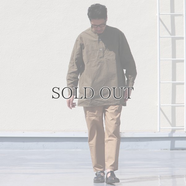 画像13: 馬布ヴィンテージフィニッシュバンドカラースクエアロングシャツ【MADE IN JAPAN】『日本製』/ Upscape Audience