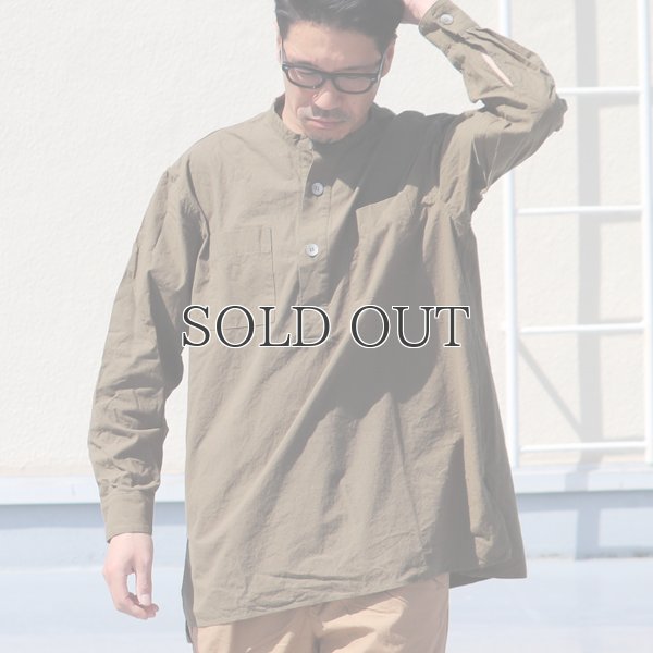 画像9: 馬布ヴィンテージフィニッシュバンドカラースクエアロングシャツ【MADE IN JAPAN】『日本製』/ Upscape Audience