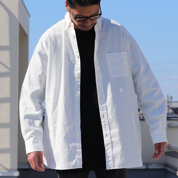 画像11:  6オンス オックスフォード ボタンダウン 長袖 ボクシーシャツ【MADE IN JAPAN】『日本製』/ Upscape Audience