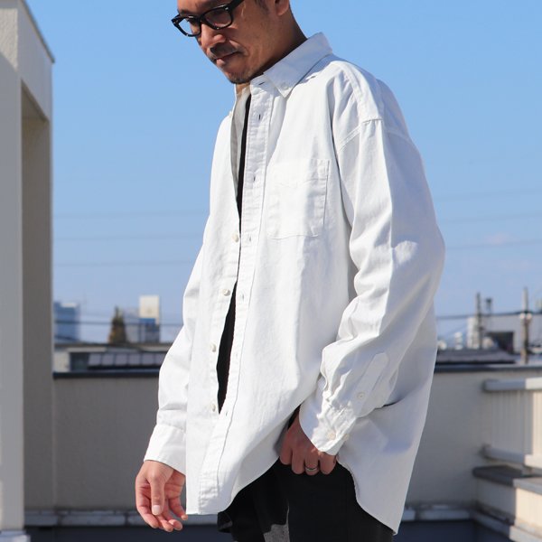 画像14:  6オンス オックスフォード ボタンダウン 長袖 ボクシーシャツ【MADE IN JAPAN】『日本製』/ Upscape Audience