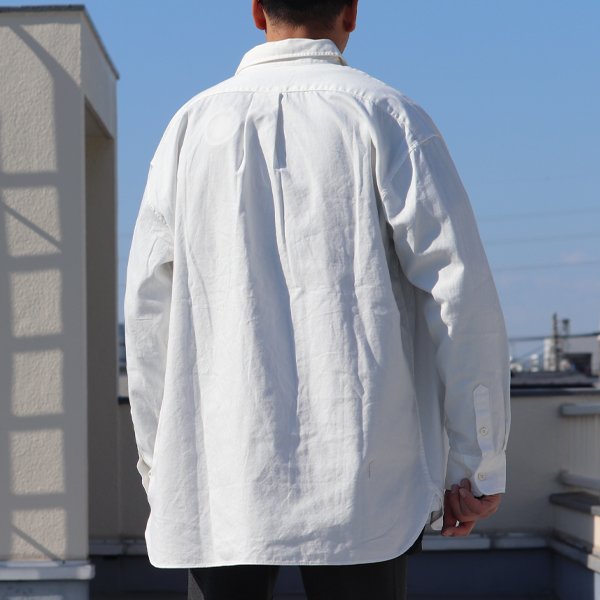 画像16:  6オンス オックスフォード ボタンダウン 長袖 ボクシーシャツ【MADE IN JAPAN】『日本製』/ Upscape Audience