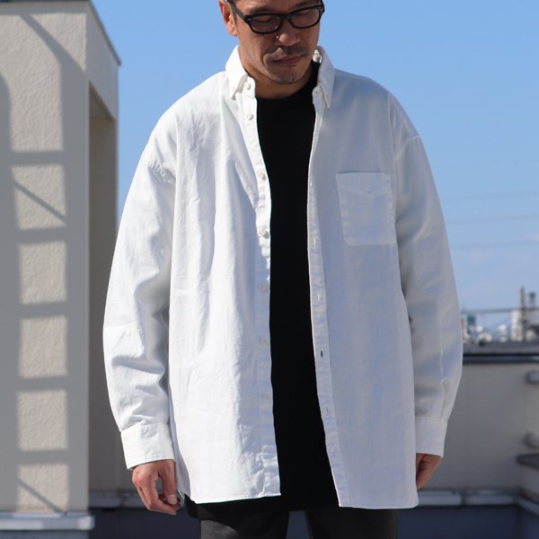 画像17:  6オンス オックスフォード ボタンダウン 長袖 ボクシーシャツ【MADE IN JAPAN】『日本製』/ Upscape Audience