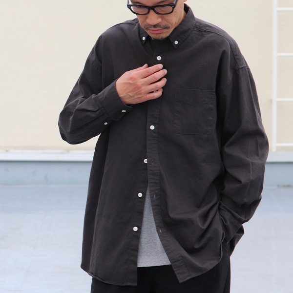 画像6:  6オンス オックスフォード ボタンダウン 長袖 ボクシーシャツ【MADE IN JAPAN】『日本製』/ Upscape Audience