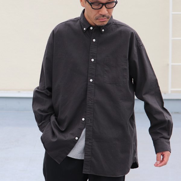 画像7:  6オンス オックスフォード ボタンダウン 長袖 ボクシーシャツ【MADE IN JAPAN】『日本製』/ Upscape Audience