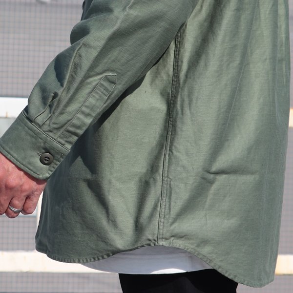 画像20: グリストーンW ヨコムラバックサテン ファティーグ長袖 ボクシーシャツ【MADE IN JAPAN】『日本製』/ Upscape Audience