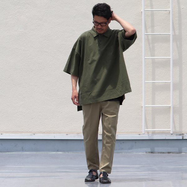 画像17: VORTEX 8オンス(MVS天竺) サイドスリット ボクシーAラインポロシャツ【MADE IN JAPAN】『日本製』/ Upscape Audience