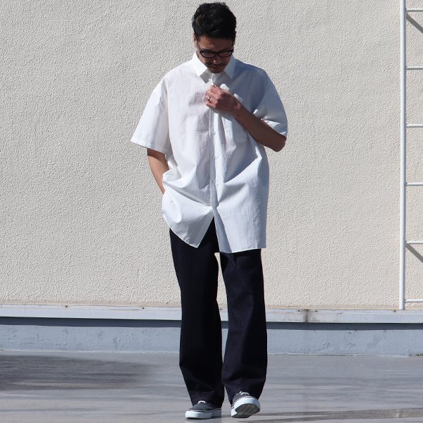 画像19: Nano-Wing®︎（ナノウィング）ブロード レギュラーカラー ボクシーAライン ハーフスリーブ【MADE IN JAPAN】『日本製』/ Upscape Audience