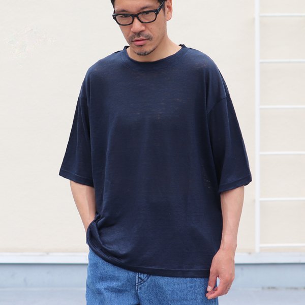 画像2: PREMIERE LINEN(プレミアリネン)天竺 クルーネック レギュラーTシャツ【MADE IN JAPAN】『日本製』 / Upscape Audience