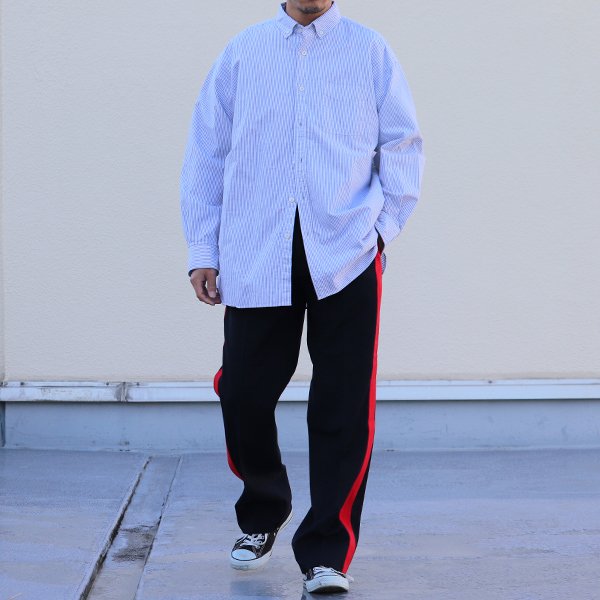 画像6: 播州織オックスフォードストライプ ボタンダウン 長袖 ボクシーシャツ【MADE IN JAPAN】『日本製』/ Upscape Audience