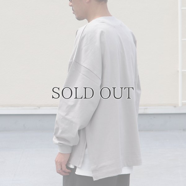 画像17: VORTEX 8オンス（MVS天竺）サイドスリット Aライン ボクシー長袖Tee【MADE IN JAPAN】『日本製』/ Upscape Audience