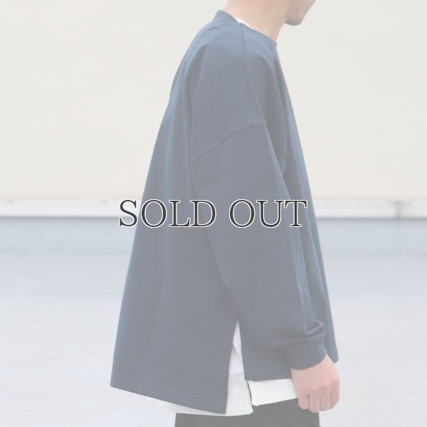 画像3: VORTEX 8オンス（MVS天竺）サイドスリット Aライン ボクシー長袖Tee【MADE IN JAPAN】『日本製』/ Upscape Audience