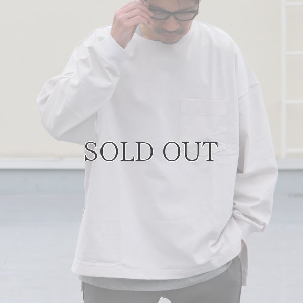 画像4: VORTEX 8オンス（MVS天竺）サイドスリット Aライン ボクシー長袖Tee【MADE IN JAPAN】『日本製』/ Upscape Audience