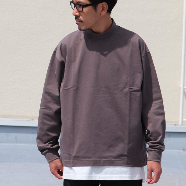 画像14: VORTEX 8オンス(MVS天竺)モックネック バルーン 長袖Tee『MADE IN JAPAN』『日本製』 / Upscape Audience