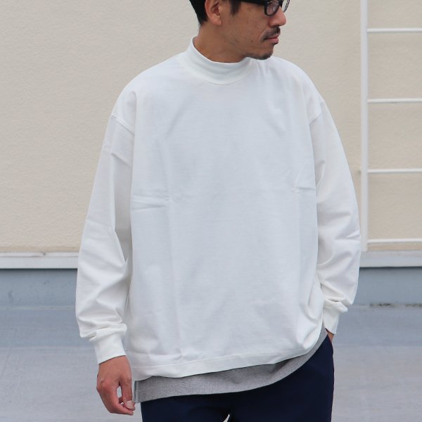 画像3: VORTEX 8オンス(MVS天竺)モックネック バルーン 長袖Tee『MADE IN JAPAN』『日本製』 / Upscape Audience