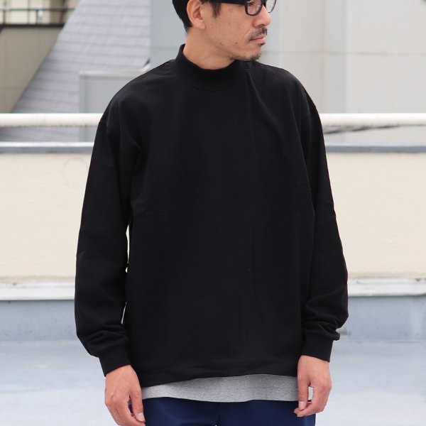 画像5: VORTEX 8オンス(MVS天竺)モックネック バルーン 長袖Tee『MADE IN JAPAN』『日本製』 / Upscape Audience