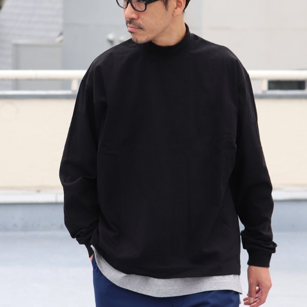 画像6: VORTEX 8オンス(MVS天竺)モックネック バルーン 長袖Tee『MADE IN JAPAN』『日本製』 / Upscape Audience