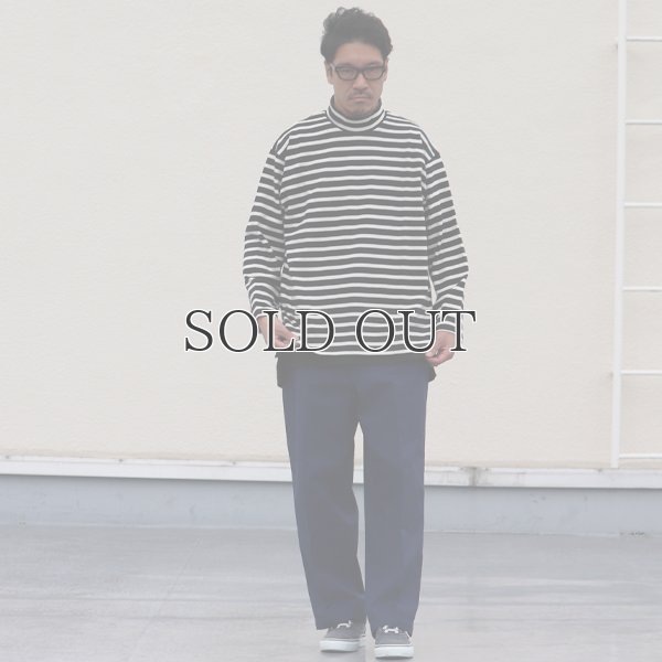 画像8: Basque10オンス（バスク天竺）フレンチボーダー モックネック ボクシー Tee【MADE IN JAPAN】『日本製』/ Upscape Audience