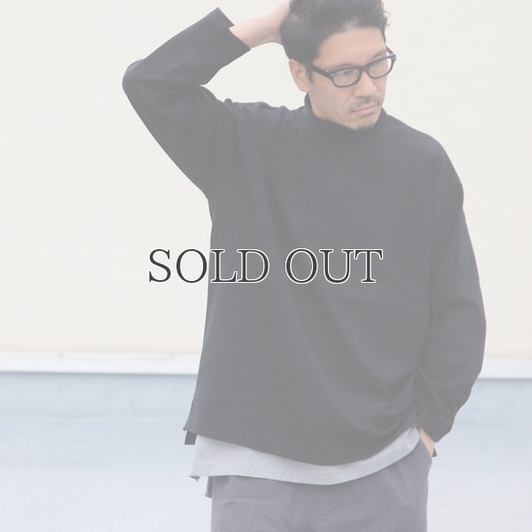 画像4: Basque10オンス(バスク天竺)フレンチボーダー モックネック ボクシー Tee【MADE IN JAPAN】『日本製』/ Upscape Audience